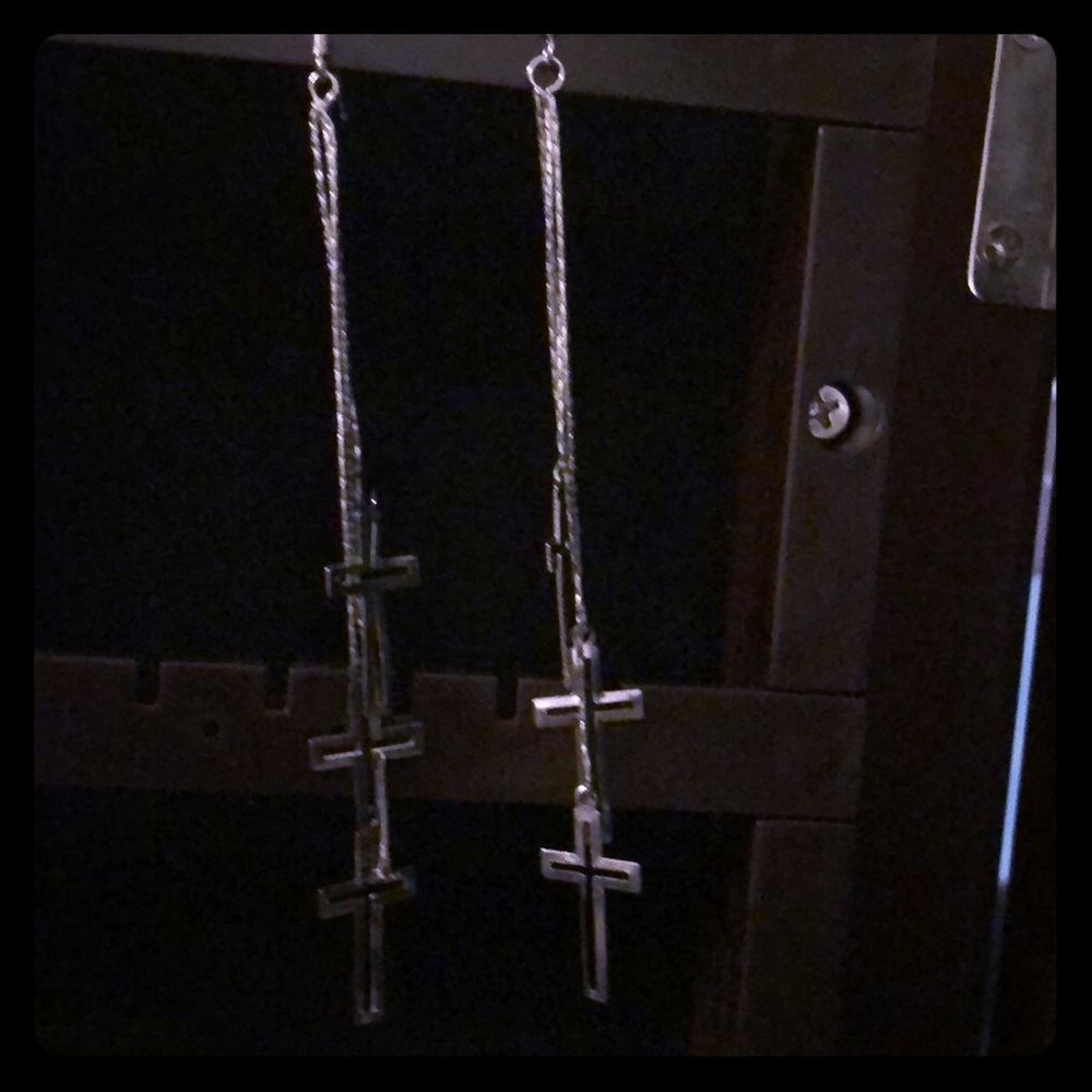 Cross earrings